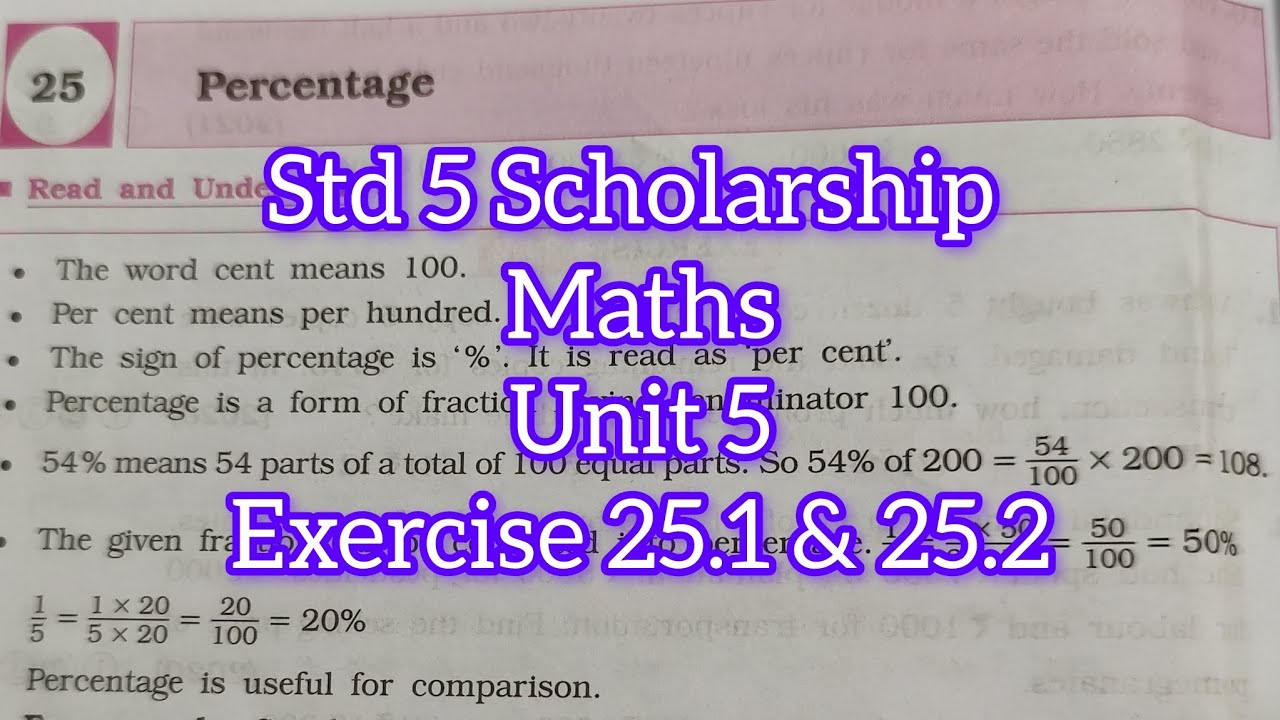 Std 5 Scholarship | Exercise 25.1 & 25.2 | #maths #scholarshipexam #std5maths #mathssolutions #ssc 