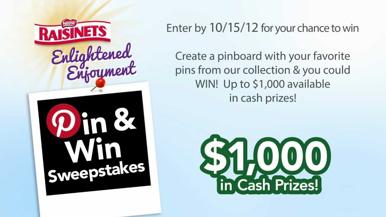 Raisinets Pin & Win Sweepstakes