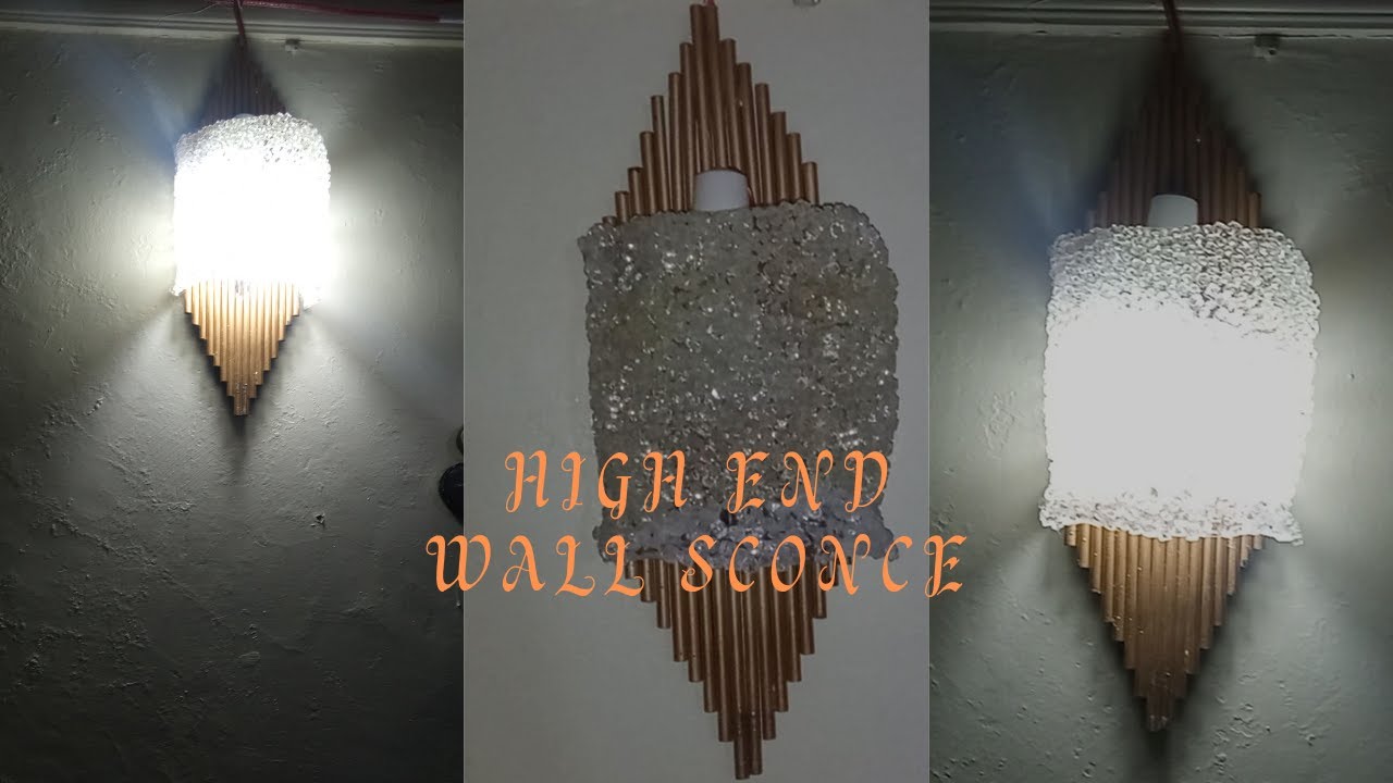 HIGH END WALL SCONCE ON A BUDGET/SIMPLE AND QUICK WALL LIGHTING
