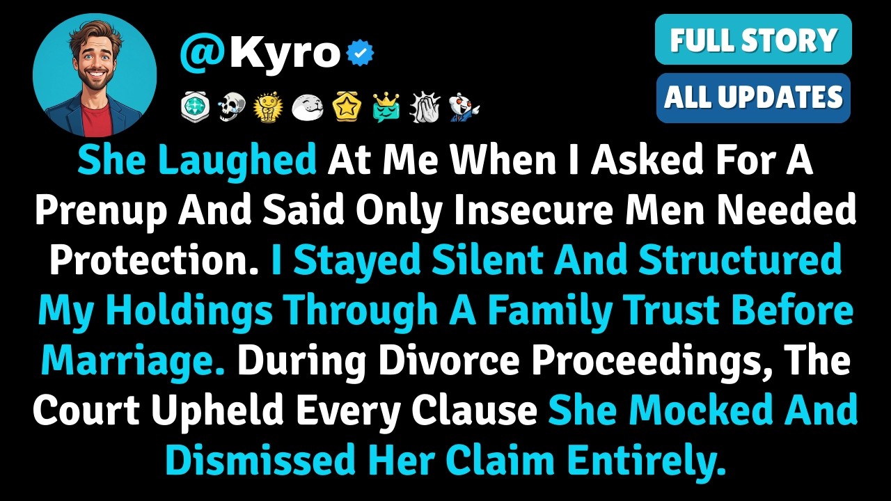 She Laughed At Me When I Asked For A Prenup And Said Only Insecure Men Needed... - Reddit Stories