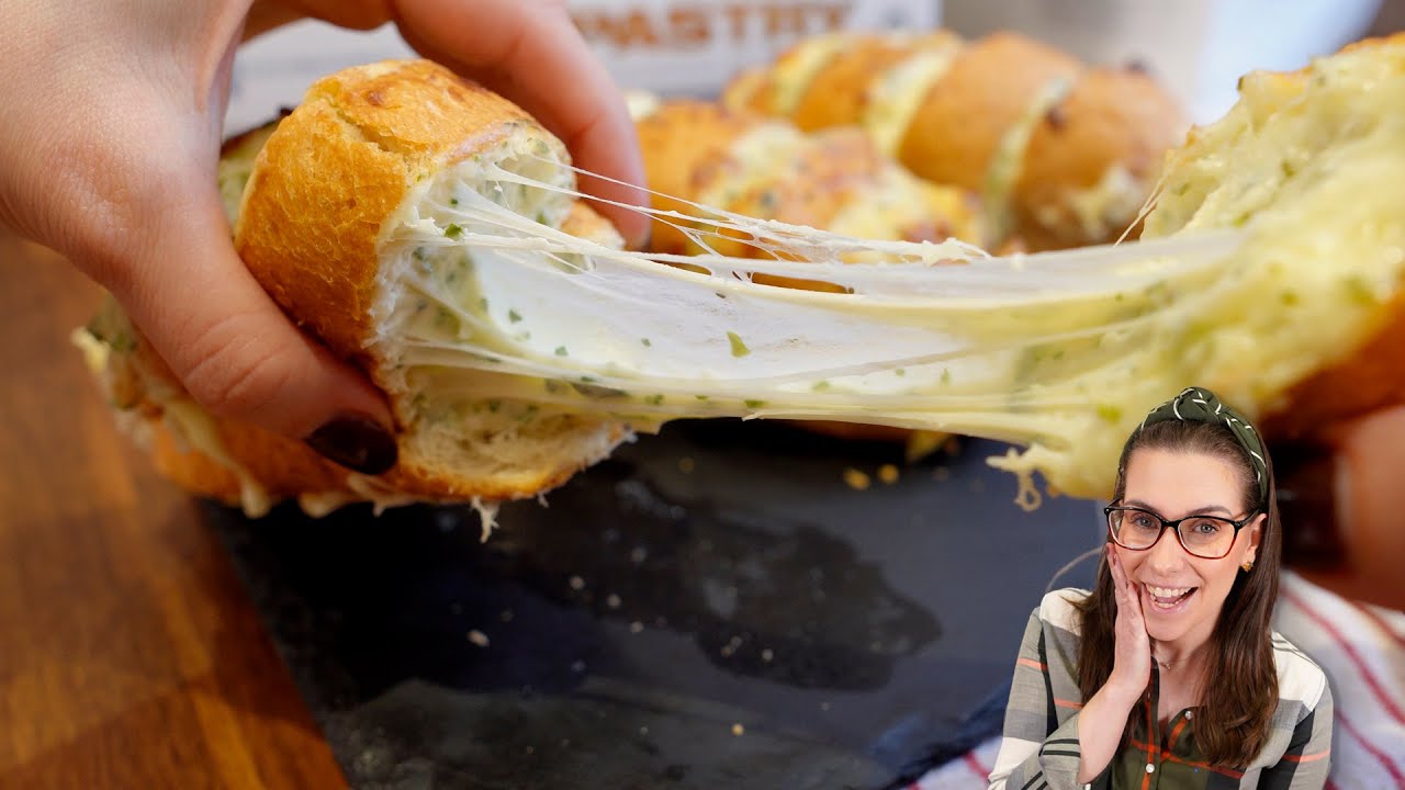 MELHOR QUE O DO MERCADO! PÃO DE ALHO CASEIRO PERFEITO, COM MUITO QUEIJO, FÁCIL!