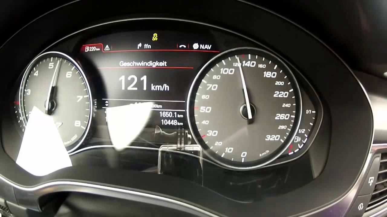 Audi RS7 0-Vmax km/h