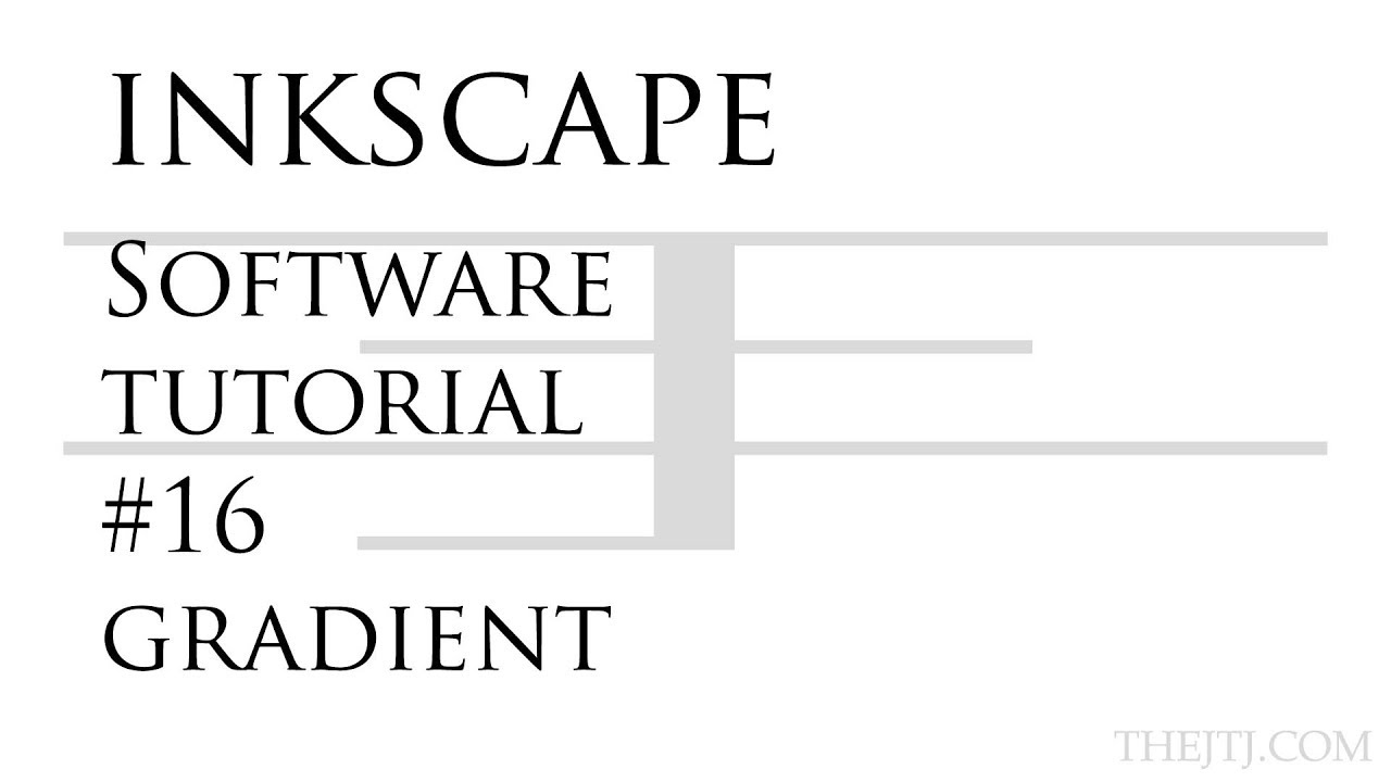 Inkscape Software Tutorial #16 Gradient