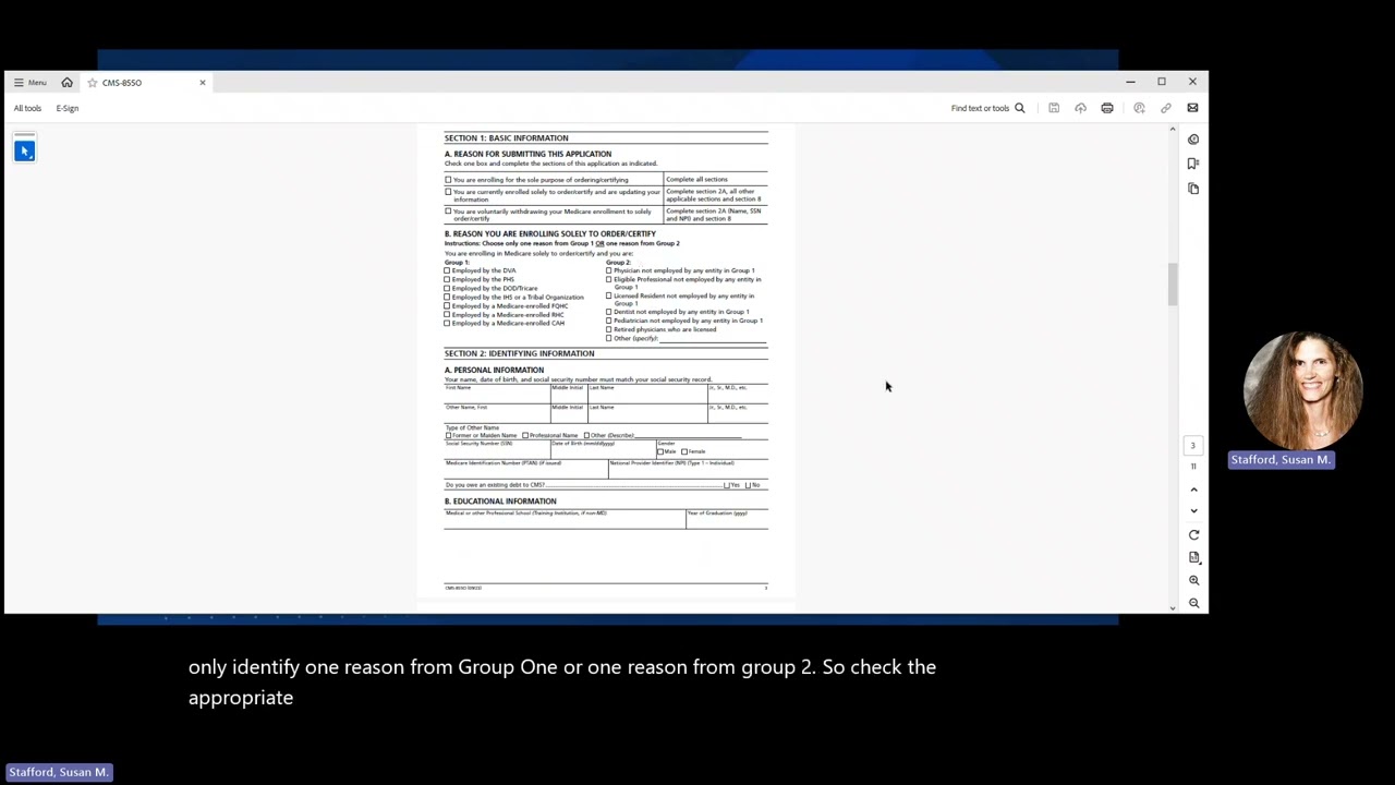 How to Complete the Paper CMS 855O Medicare Enrollment Application for Ordering/Certifying Only