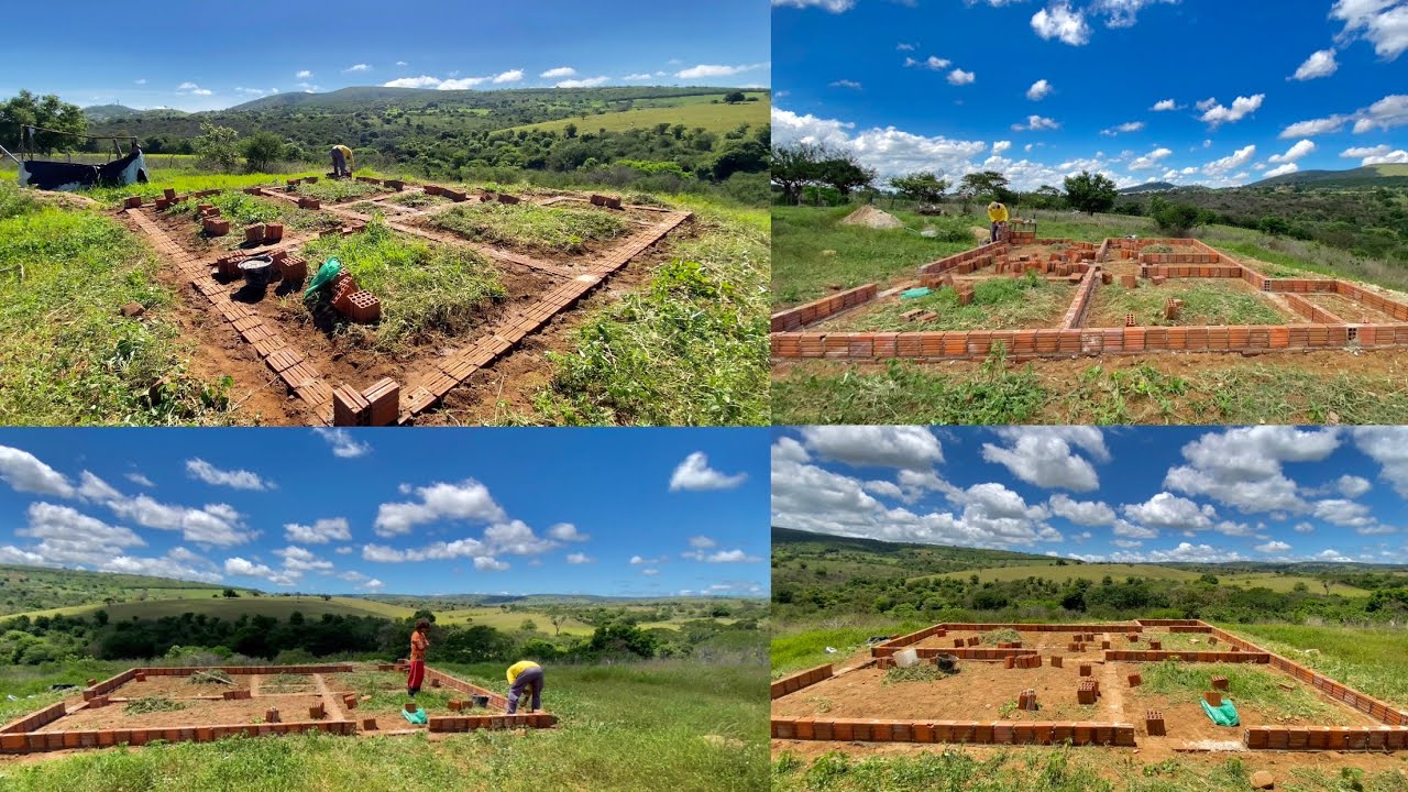INICIAMOS A OBRA DA NOSSA CASA EM NOSSO TERRENO / CONSTRUINDO UM SÍTIO DO ZERO!!!