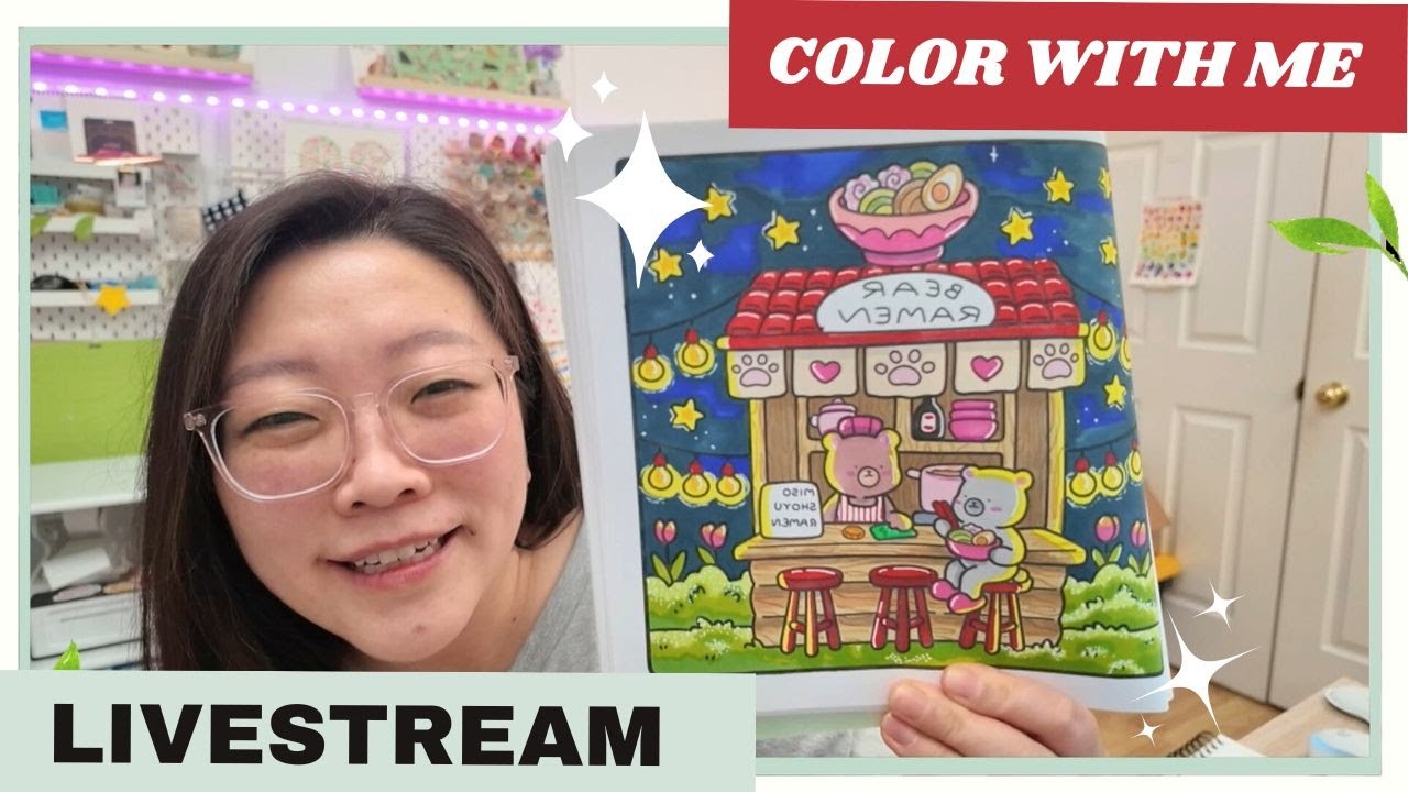 Coloring with Alcohol Markers - Coco Wyo Coloring Book: Bear Ramen