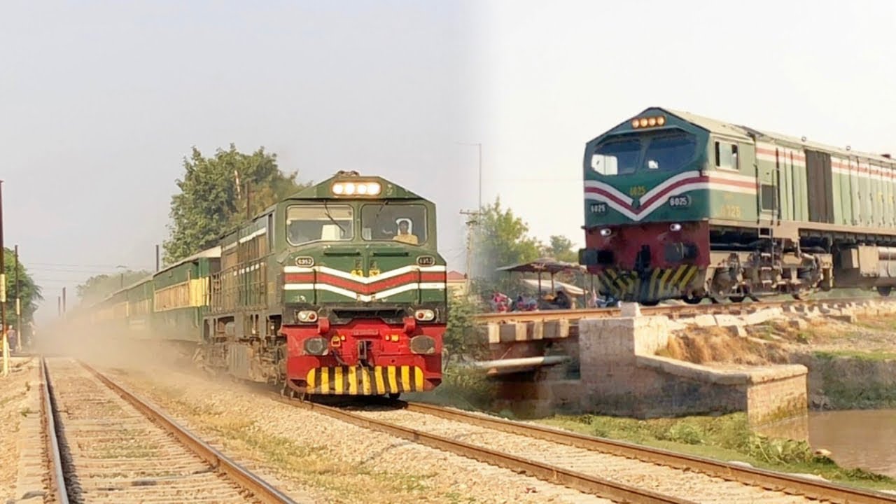 Fastest Trains in Pakistan Through The Halooki Village
