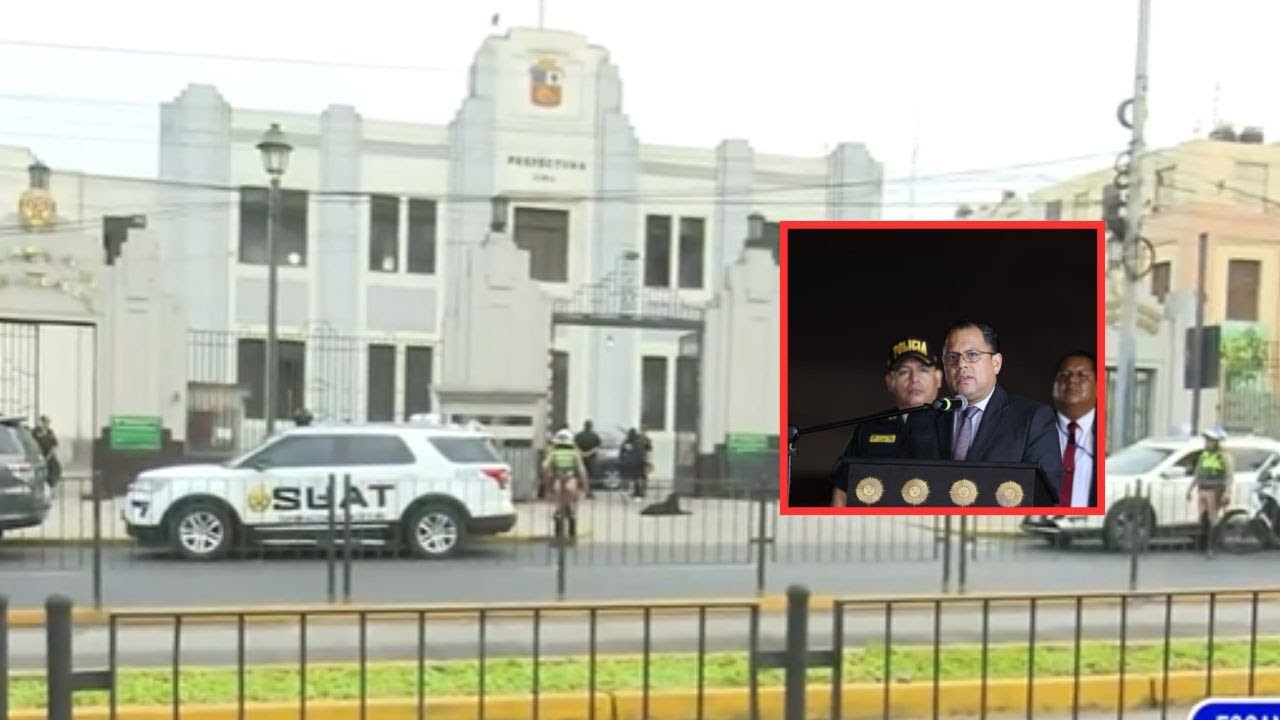 Ministro de Justicia llega a la Dircote donde custodian a 