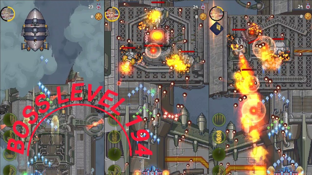 Boss level 194 (easy) 1945 air force game Boss 