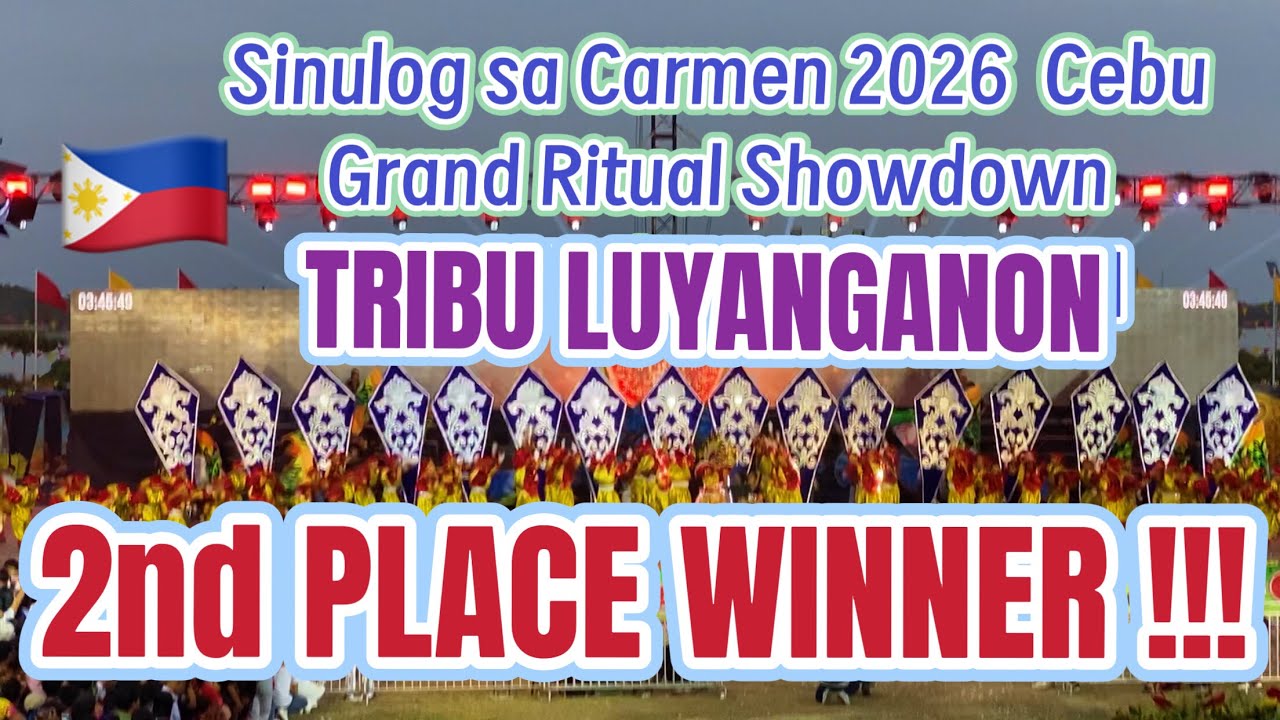 Sinulog sa Carmen 2026 LUYANGANON 2nd PLACE WINNER Ritual Showdown Cebu Festival Dance Performance 