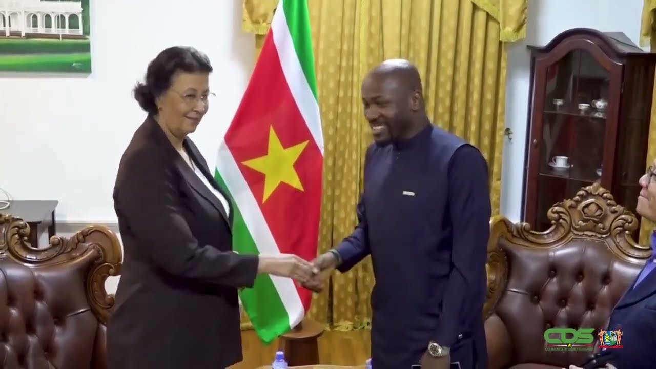 🔥Historic Meeting! Apostle Johnson Suleman Meets With Her Excellency, President Of Suriname