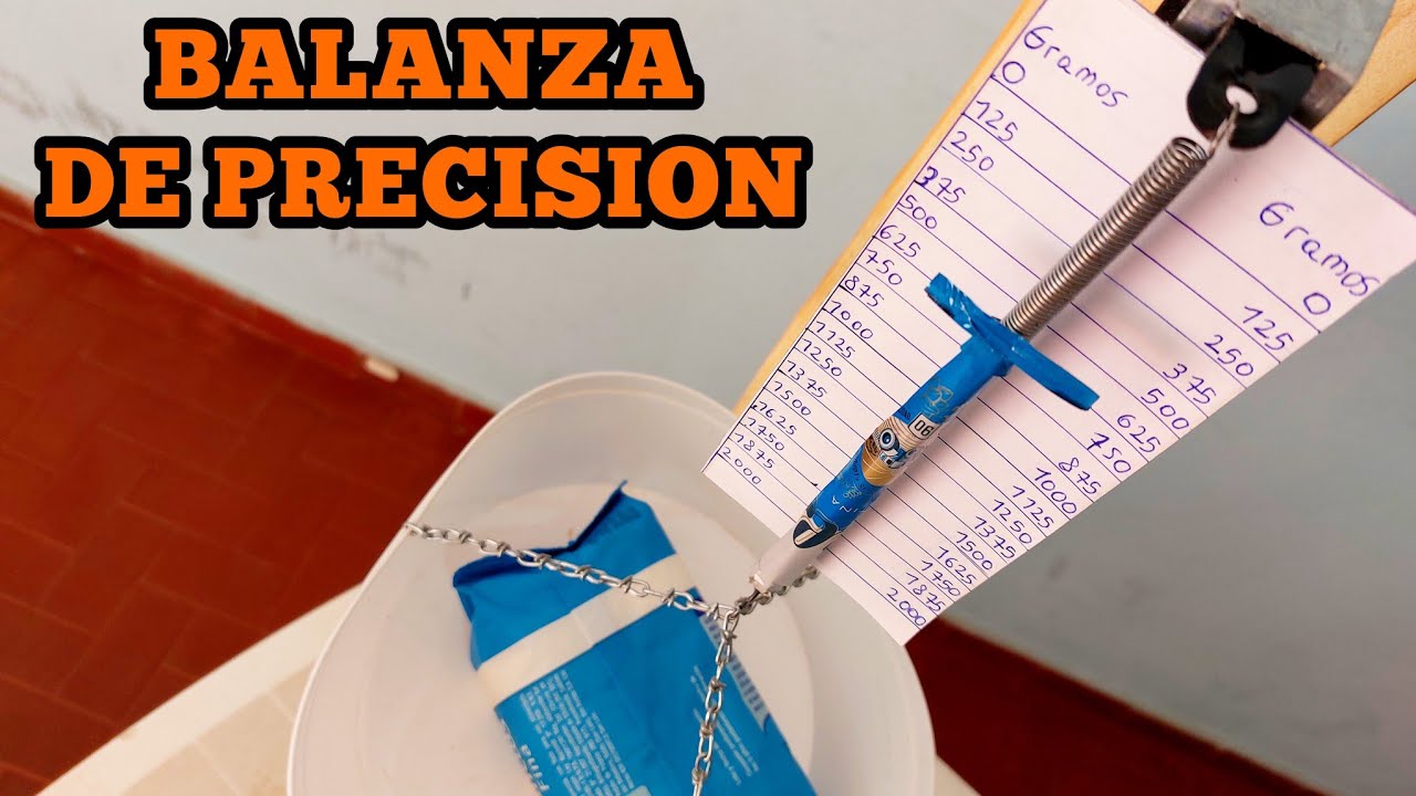 Construye tu BALANZA solo con 1 RESORTE. Muy Precisa!!!