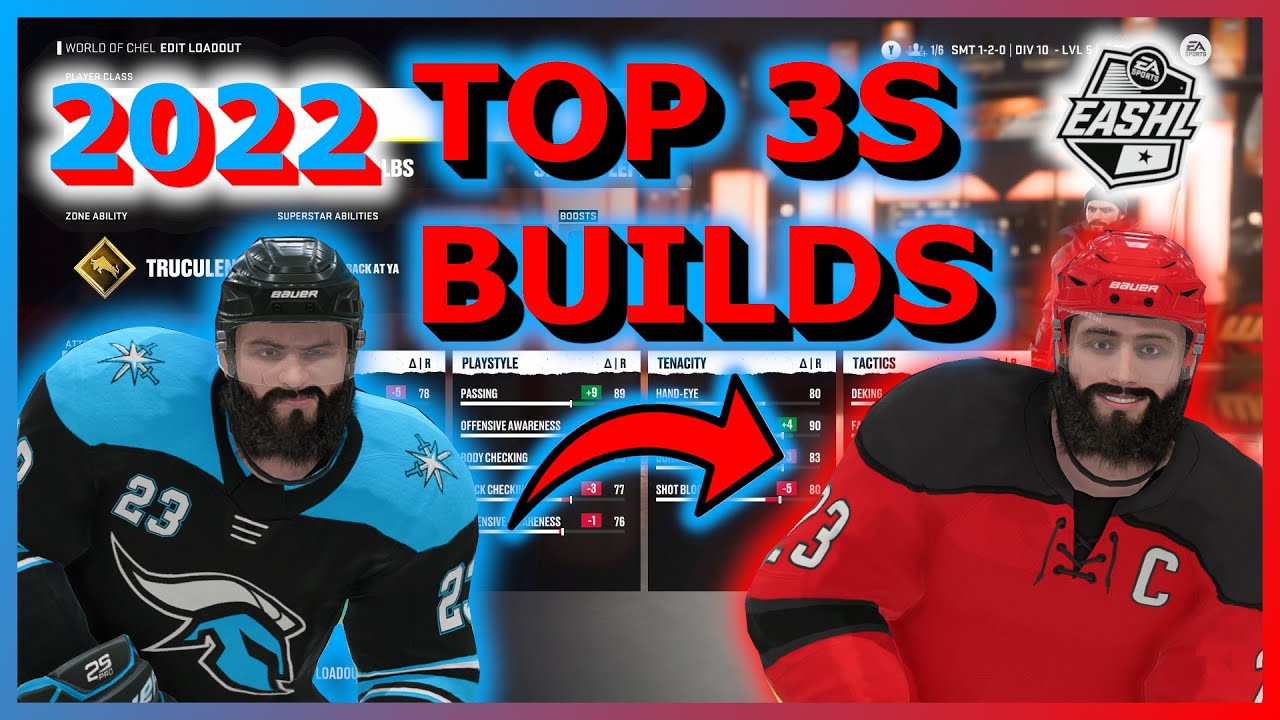TOP 3v3 BUILDS FOR JANUARY | NHL 22 EASHL