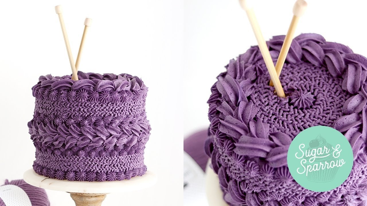 Buttercream Knitted Sweater Cake Tutorial