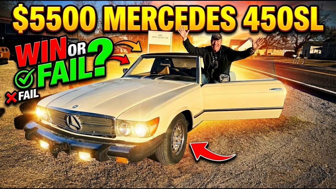 I Bought an Abandoned 1980 Mercedes 450SL and we Almost Died in it