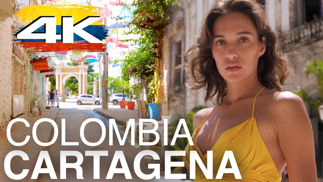 Colombia. Cartagena. 4K Walk  🇨🇴