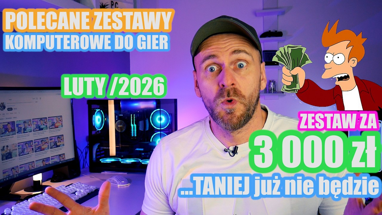 Komputer do GIER 3000 zł | POLECANE ZESTAWY KOMPUTEROWE 2026 FantaPC