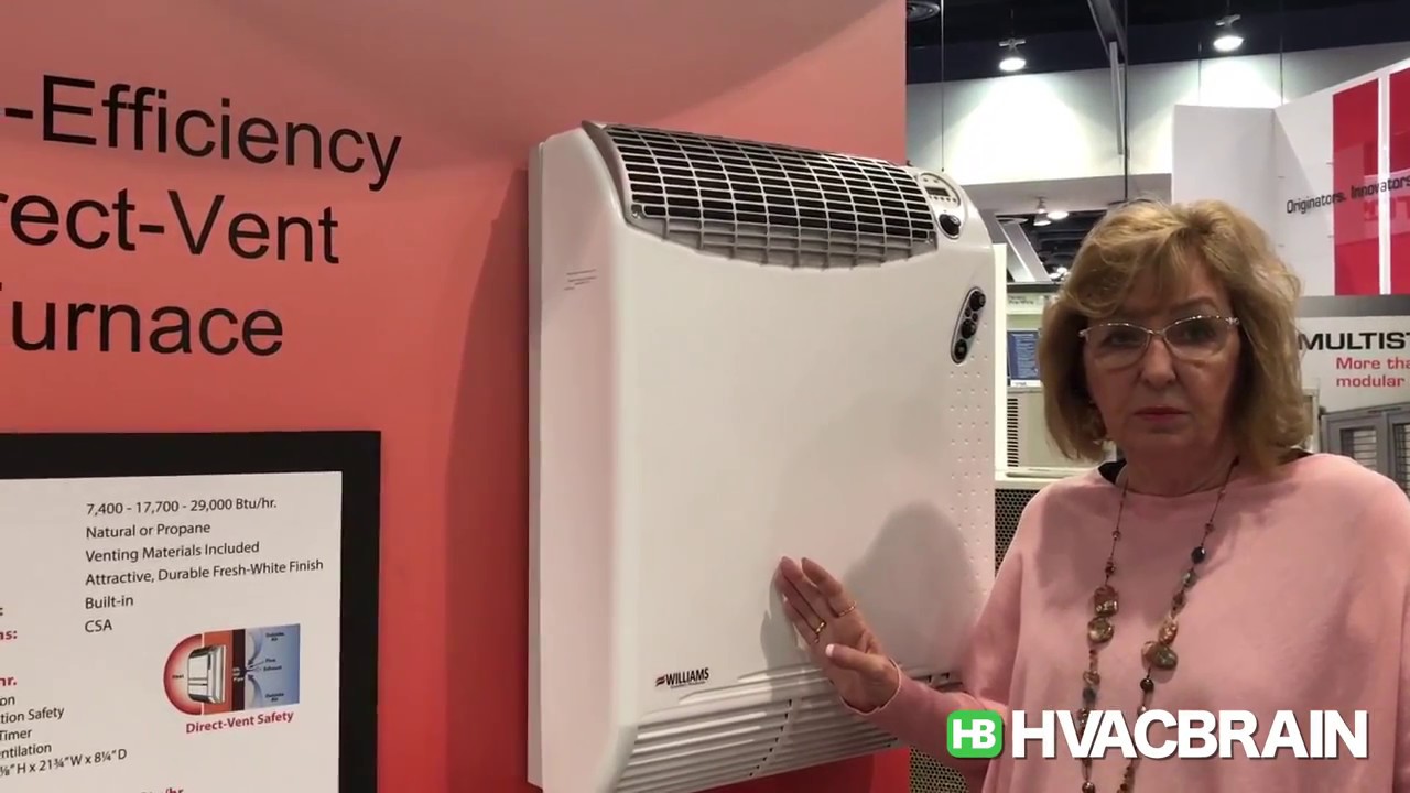 Williams high efficiency direct-vent furnaces - AHR Expo 2017