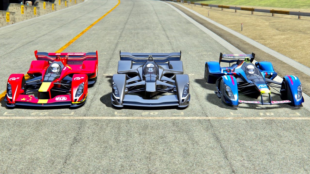 Red Bull X2019 Competition vs Red Bull X1 vs Red Bull X2010 - Le Mans 24h Circuit