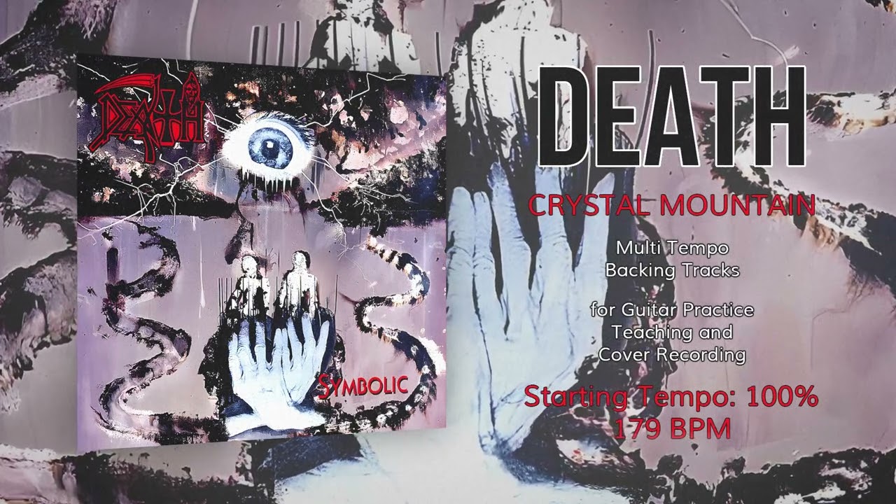 DEATH - Crystal Mountain - 100% Tempo (179 BPM) Backing Track