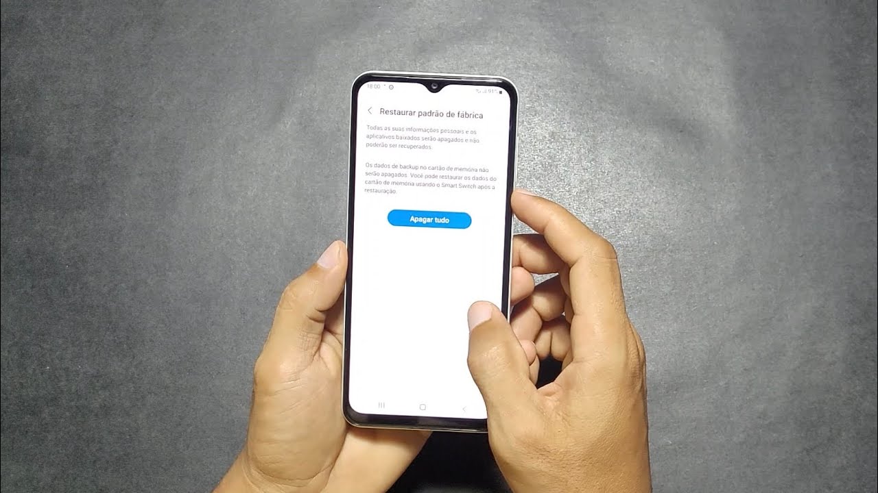 Como Formatar o Galaxy A13 pelas configuraçôes