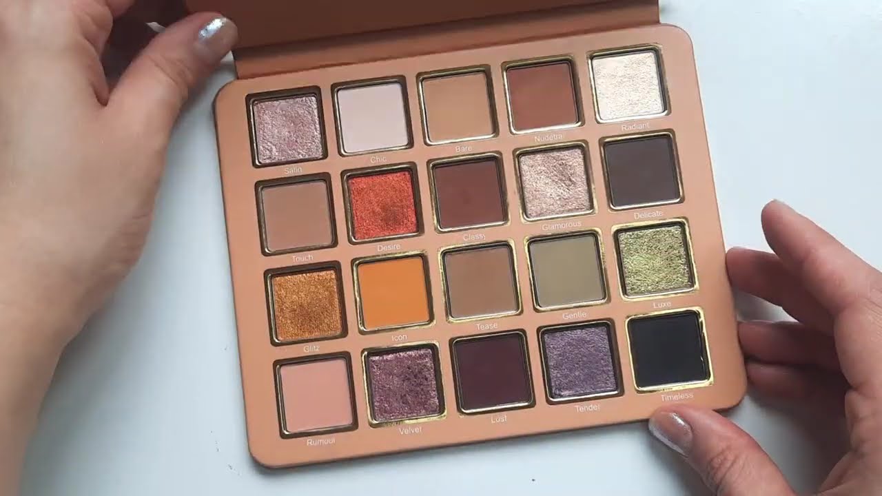Swatches of Cosmic Brushes Nudetrals palette #eyeshadow #cosmicbrushes #palette #тенидлявек