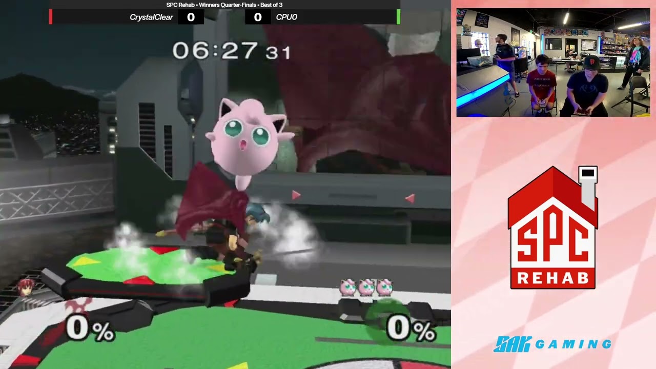 SPC Rehab 3 Winners Quarters - CrystalClear (Marth) vs. CPU0 (Jigglypuff)