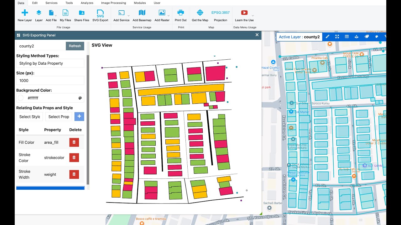 GeoJSON to SVG, KML to SVG, SHP to SVG, Convert to SVG All Spatial file Types