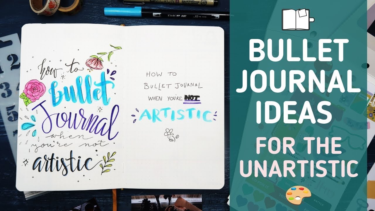 HOW TO BULLET JOURNAL When You're NOT Artistic // Minimalist Bullet Journaling