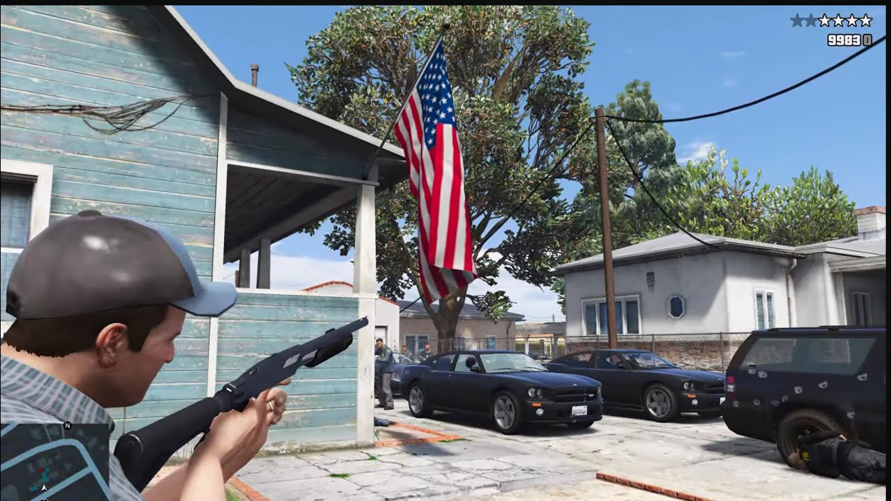 GTA 5 - FIB Safehouse Raid in Paleto Bay + Ten Star Escape