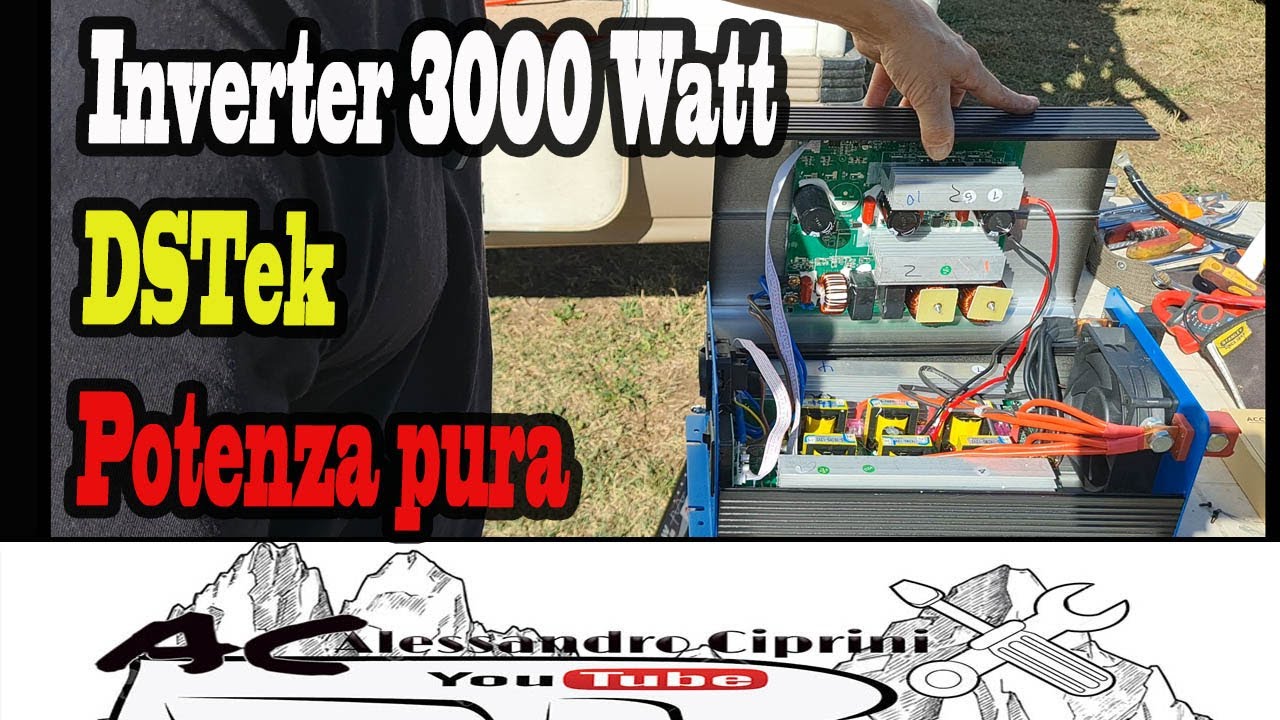 Prova dell'inverter Top di gamma , DSTeK  modello 3000 Watt  - onda sinusoidale pura