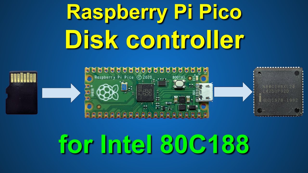 Контроллер диска Raspberry Pi Pico для Intel 80188