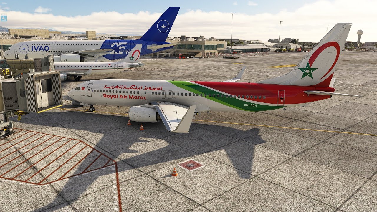 Malaga ✈ Marrakesh | Royal Air Maroc Ops | PMDG 737-800 | LEMG - GMMX | IVAO [MSFS 2020]