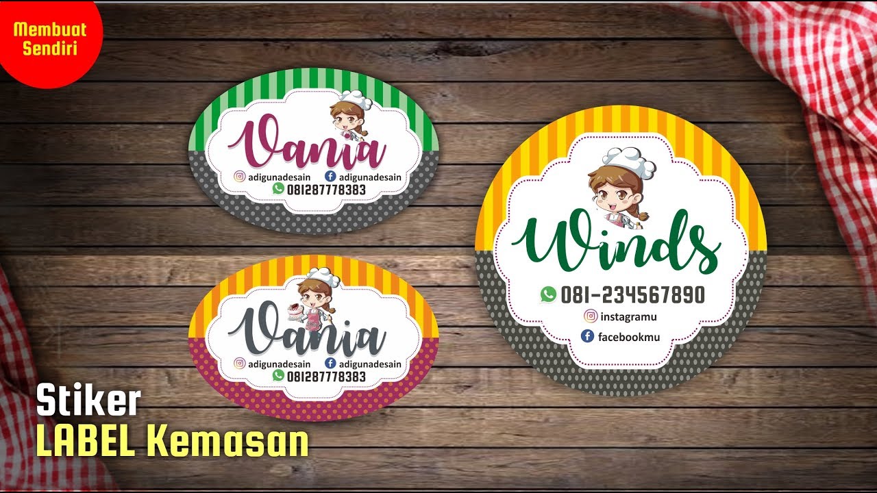 Cara Membuat Label Produk Makanan di Corel Draw