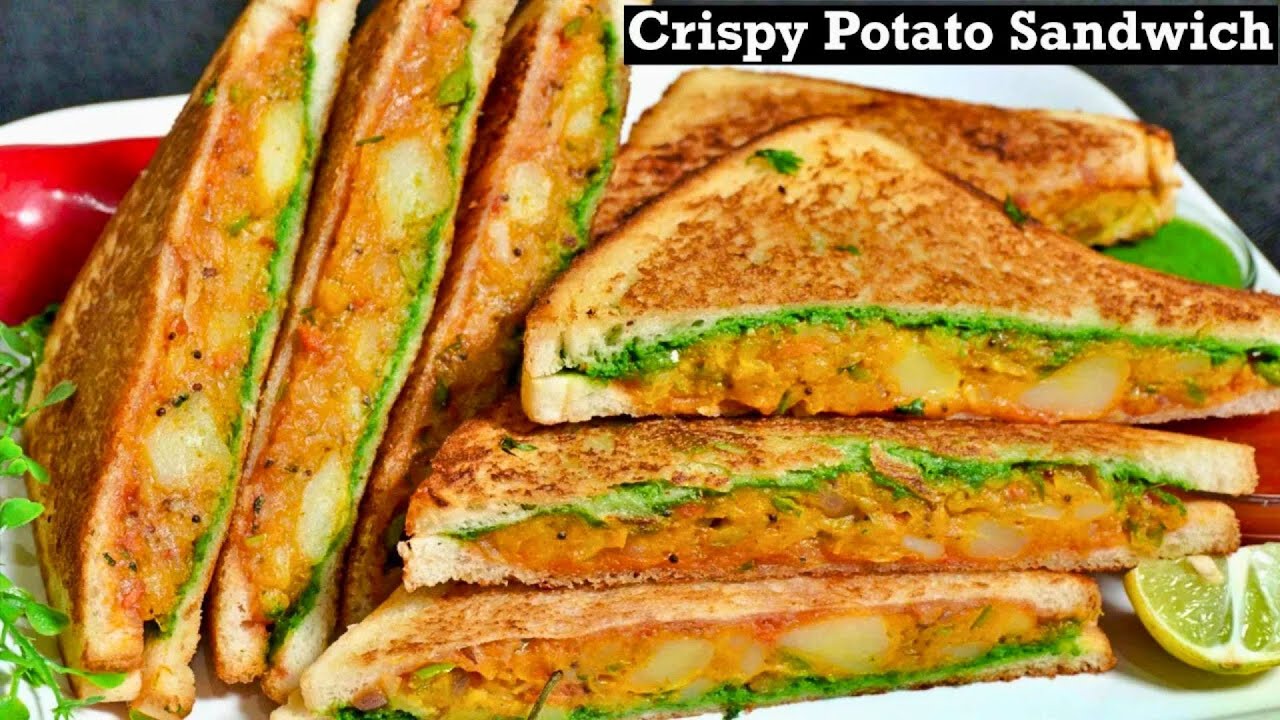 एकदम क्रिस्पी और स्पाइसी आलू टोस्ट सैंडविच रेसिपी | Aloo Toast Sandwich | Aloo Sandwich On Tawa