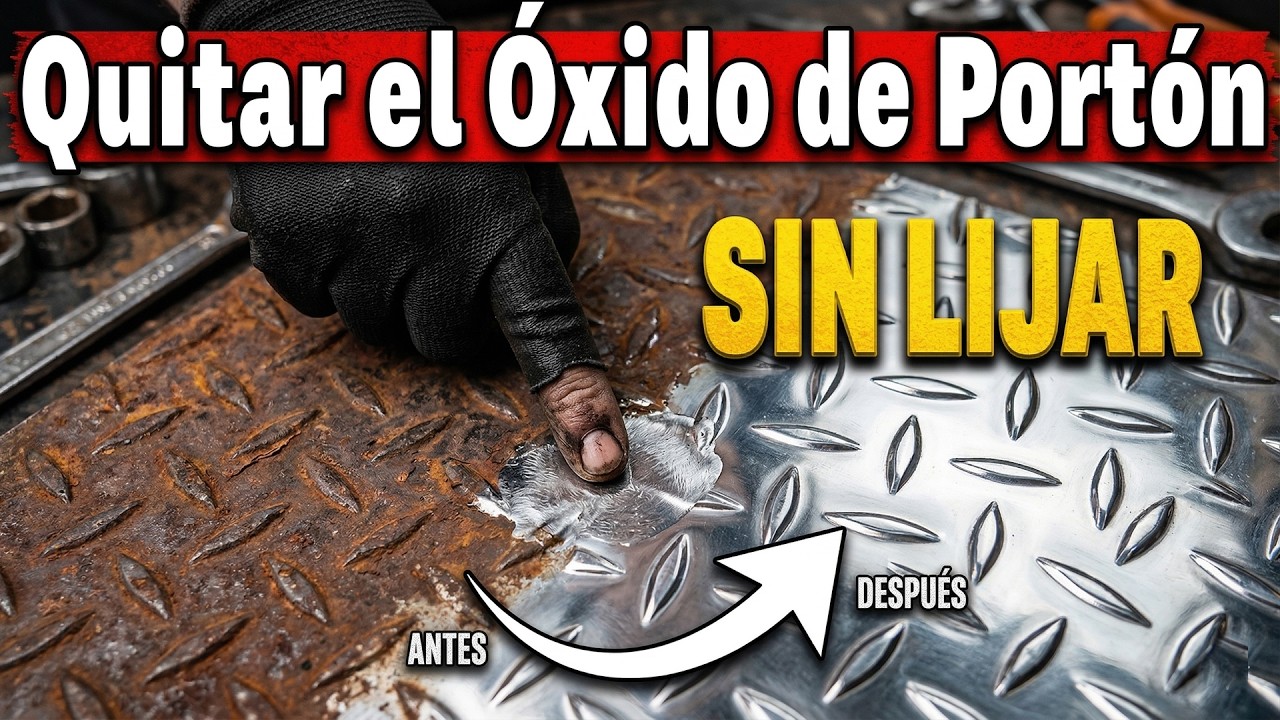 ¡CÓMO QUITAR EL ÓXIDO DE PORTONES Y REJAS SIN LIJAR! Receta casera fácil y barata. ¡Mira!