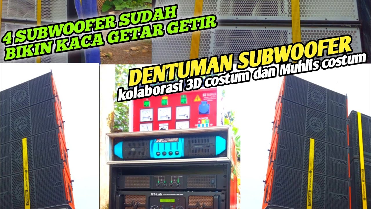 EDAN‼️4subwoofer sudah sperti ini Apalagi 8 subwoofer Doble,,‼️ kolaborasi antara 3d dah mhls 