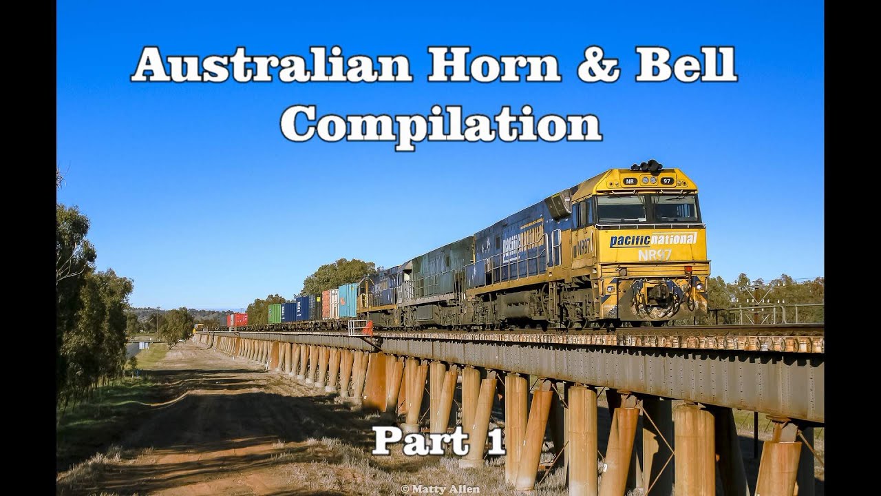 Australian Locomotive Horn & Bell Compilation Part 1: Australian Trains