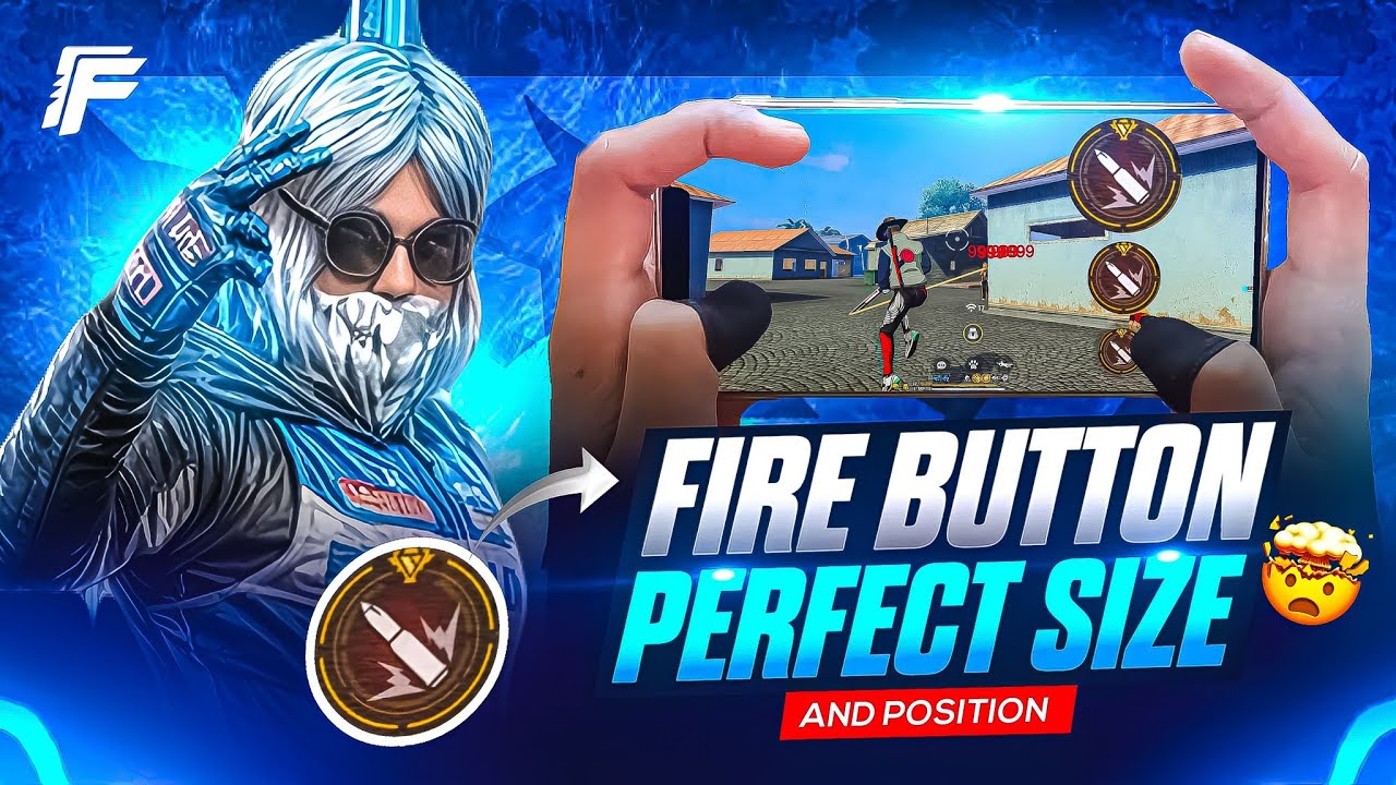 PERFECT FIRE BUTTON SIZE & PLACEMENT 🔥 | FREE FIRE SECRET HEADSHOT FIRE BUTTON TRICK 🤯