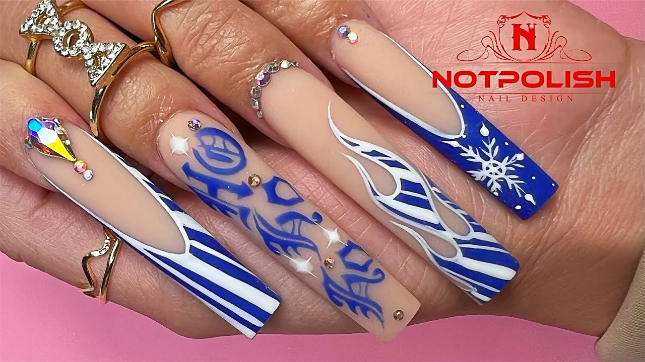 WINTER NAIL ART I CHRISTMAS DESIGNS I ACRYLIC NAILS TUTORIAL I 2021 NAIL DESIGNS I NOTPOLISH