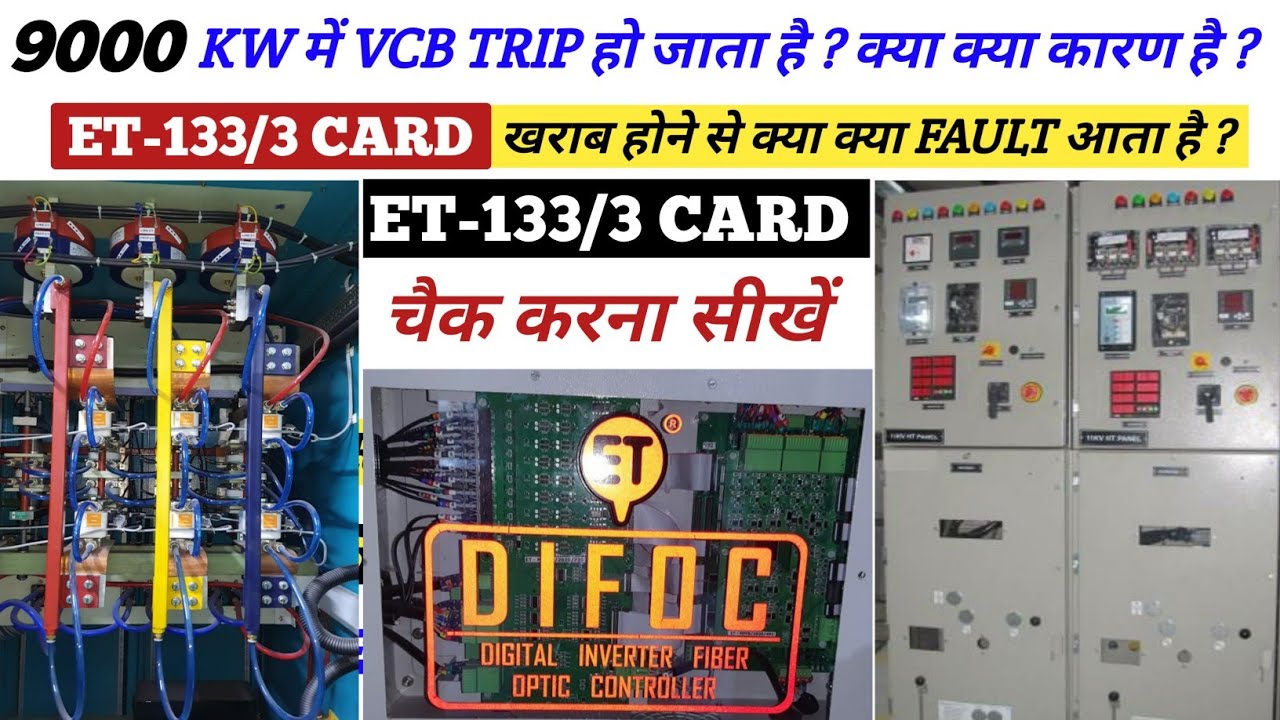 Electrotherm ET-133/3 Card Fault Explain | 24VDC Control Wiring Fault | Over Current Trip @tapan