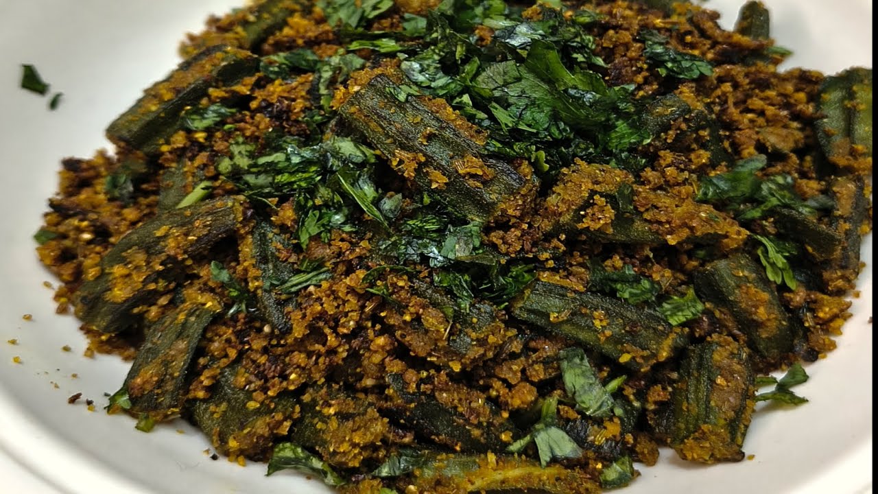 Masala Bhindi with Peanut & Coconut | Easy Recipe 😋