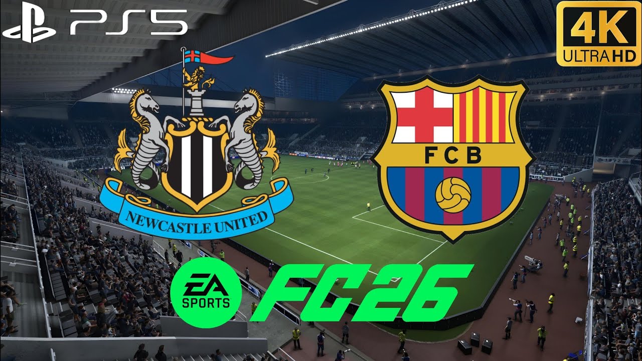 Fc26- Newcastle vs Barcelona|UEFA champions league| ps5 4K