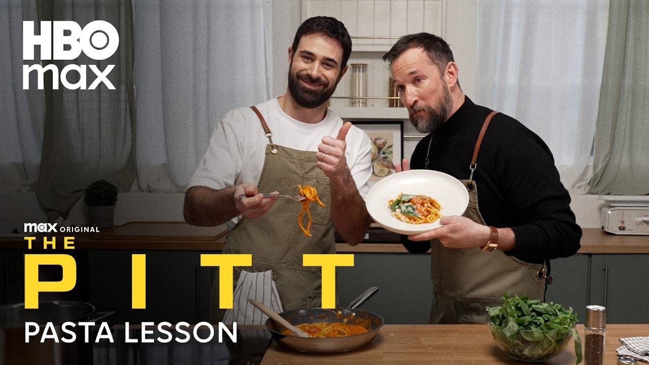 Pasta Lesson con Noah Wyle e Roberto Valbuzzi | The Pitt | HBO Max