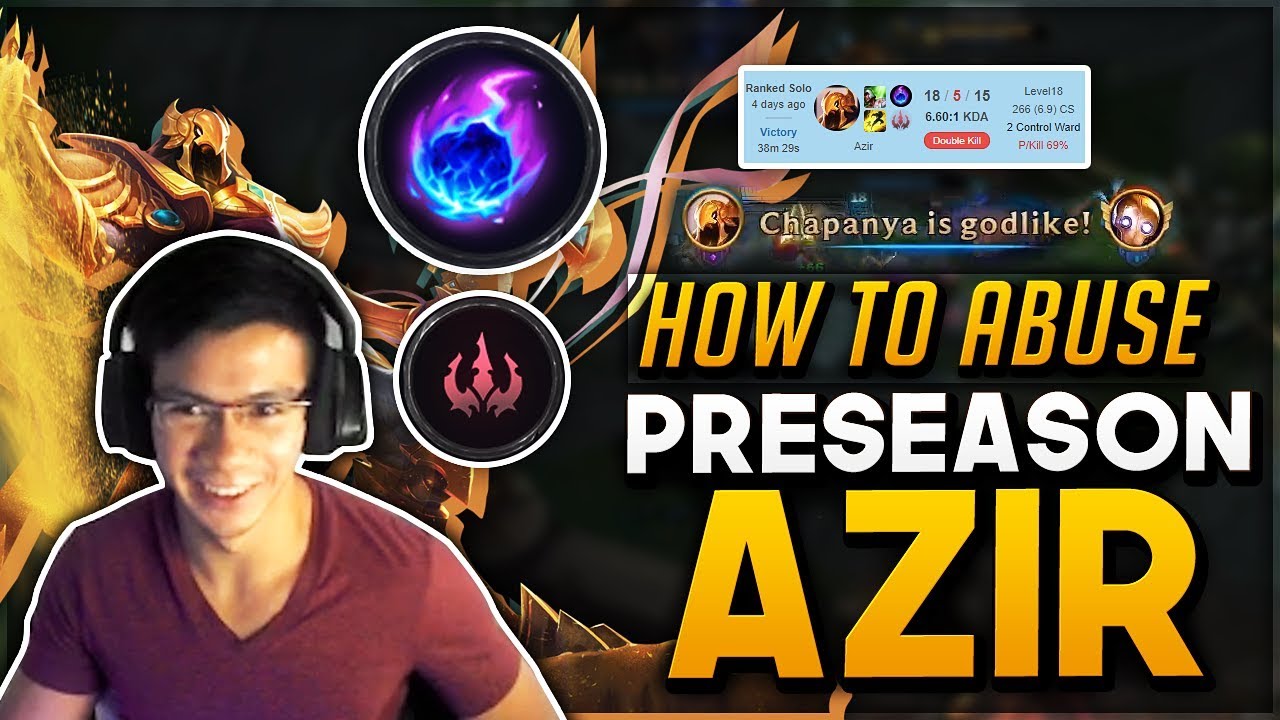Shiphtur | HOW TO ABUSE PRE SEASON: AZIR MID ft. Imaqtpie