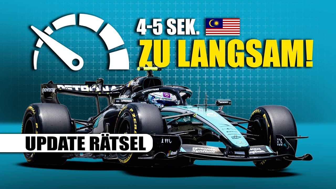 F1 in Malaysia 4-5 Sekunden zu langsam! - Mercedes-Update wirft Fragen auf