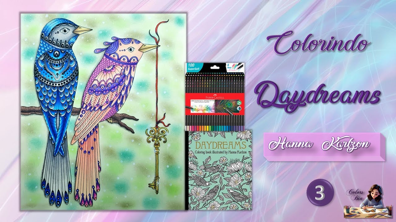 Colorindo Daydreams by Hanna Karlzon com Super Soft - Parte 3