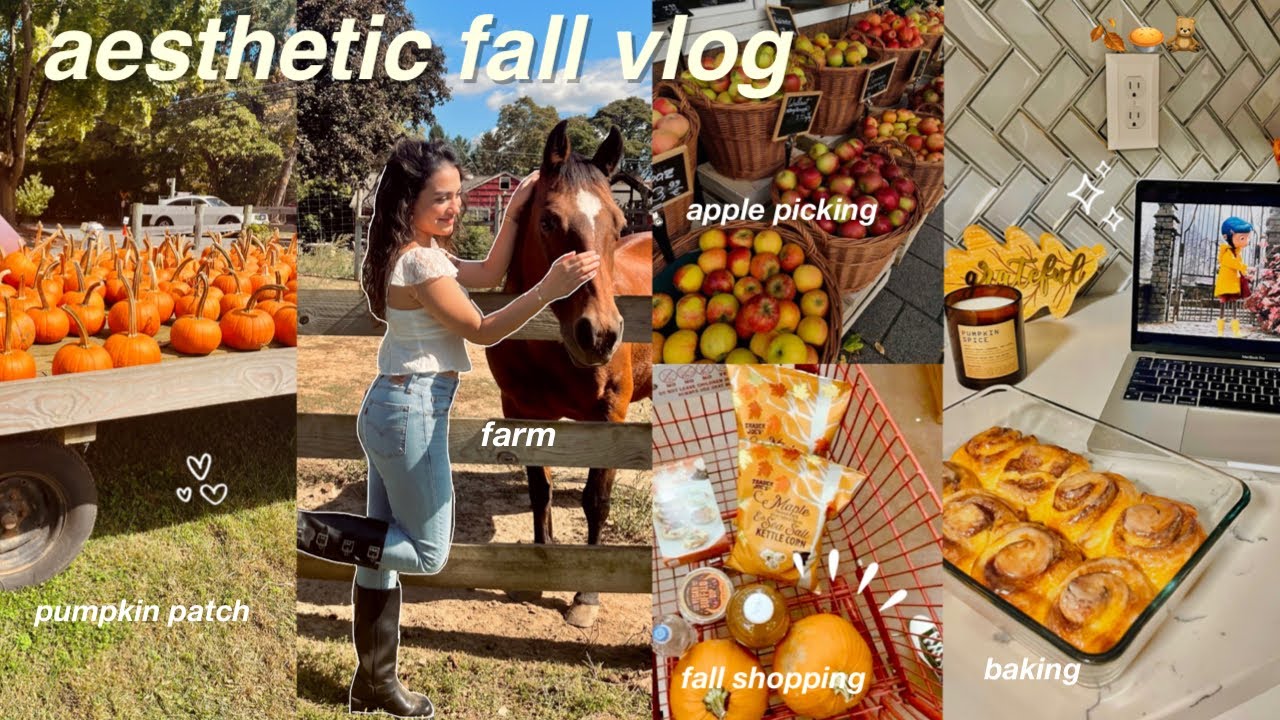 COZY FALL VLOG 🍂 apple picking, fall shopping, baking, aesthetic