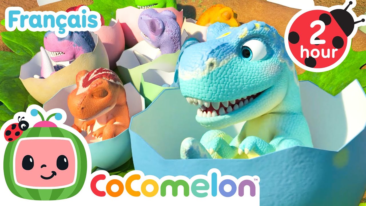 Dix petits dinosaures | Chansons pour enfants | CoComelon Le coin des Animaux de JJ - Comptines Bébé