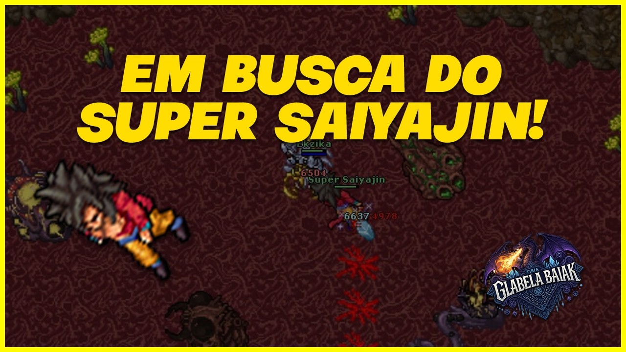 Em busca do Super Saiyajin - Glabela Baiak - melhor baiak custom de 2026 - #tibia #games